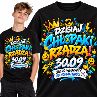KOSZULKA DZIEŃ CHŁOPAKA chłopaki rządzą